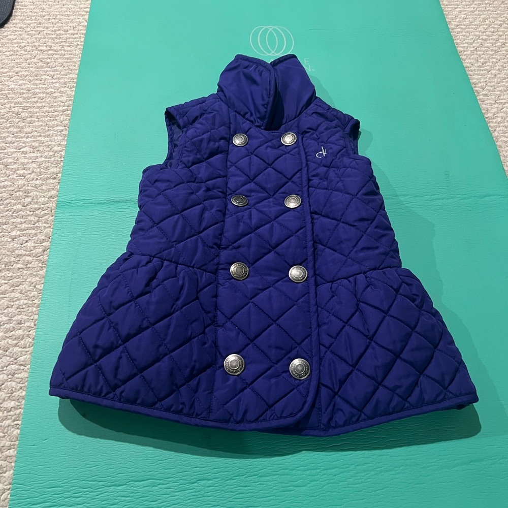 Calvin Klein Blue Quilted Vest